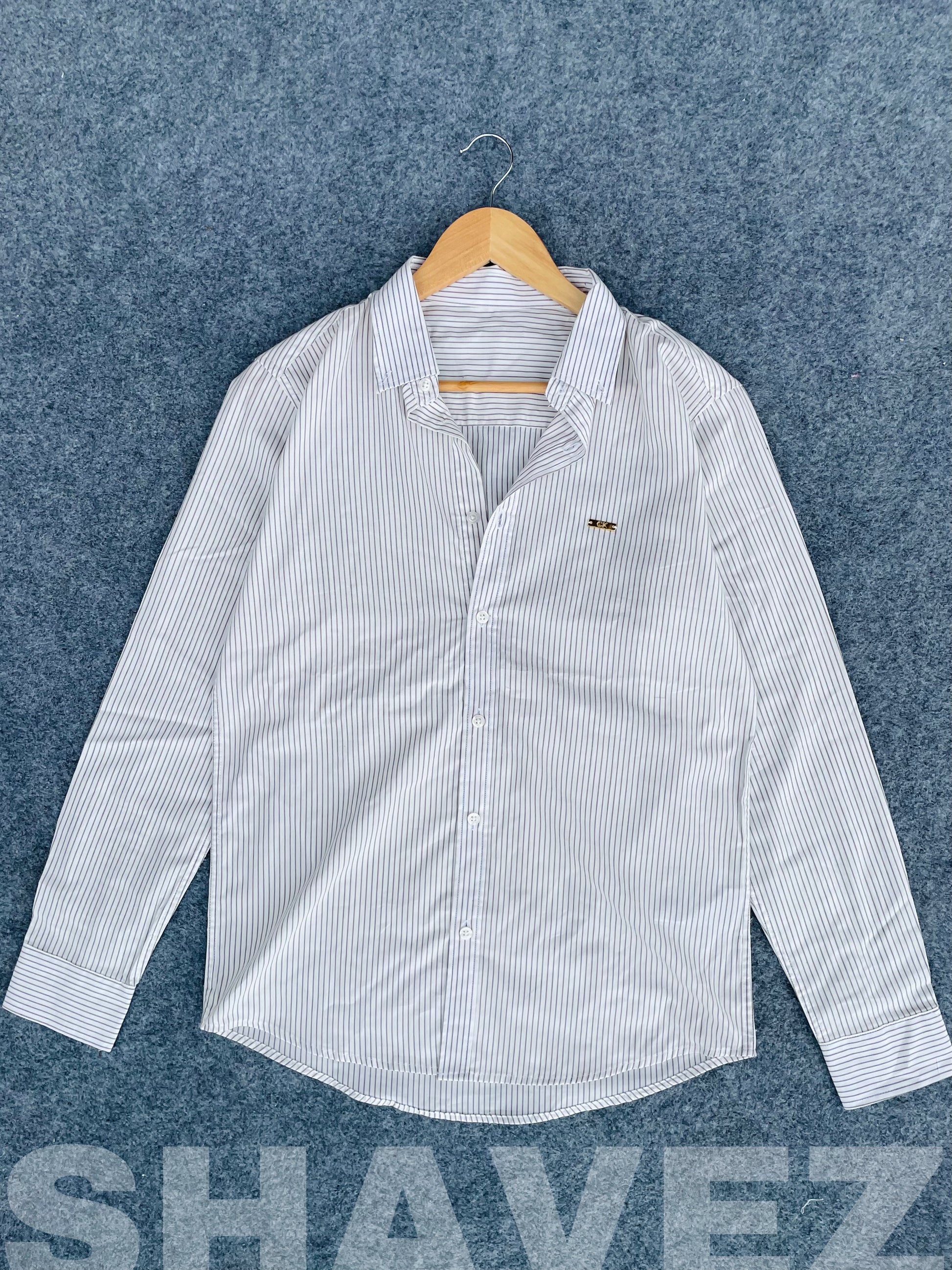 White With Black Stripe’s Full Sleeve Shirt