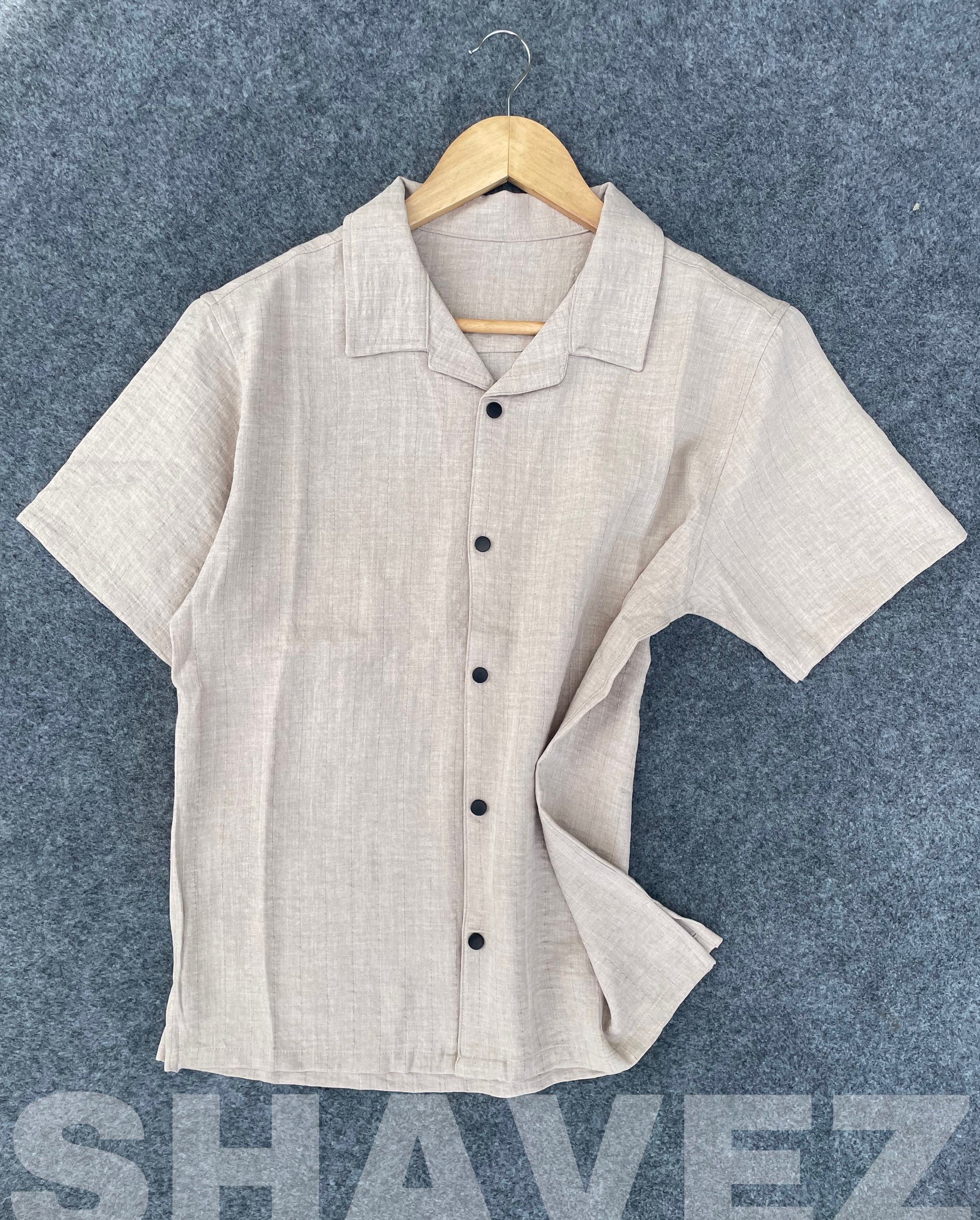 Beige Cuban Shirt