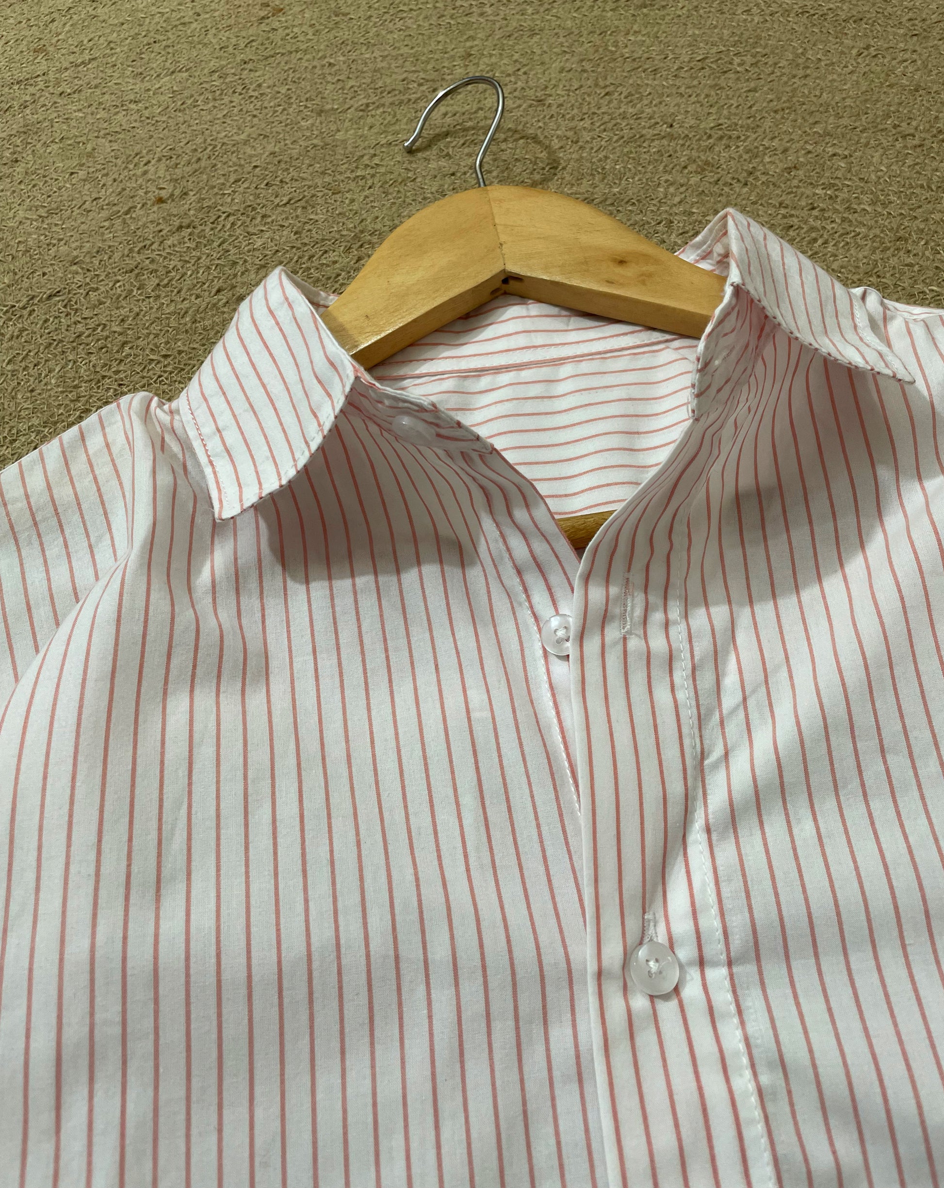 White Stripes Full Sleeve Shirt