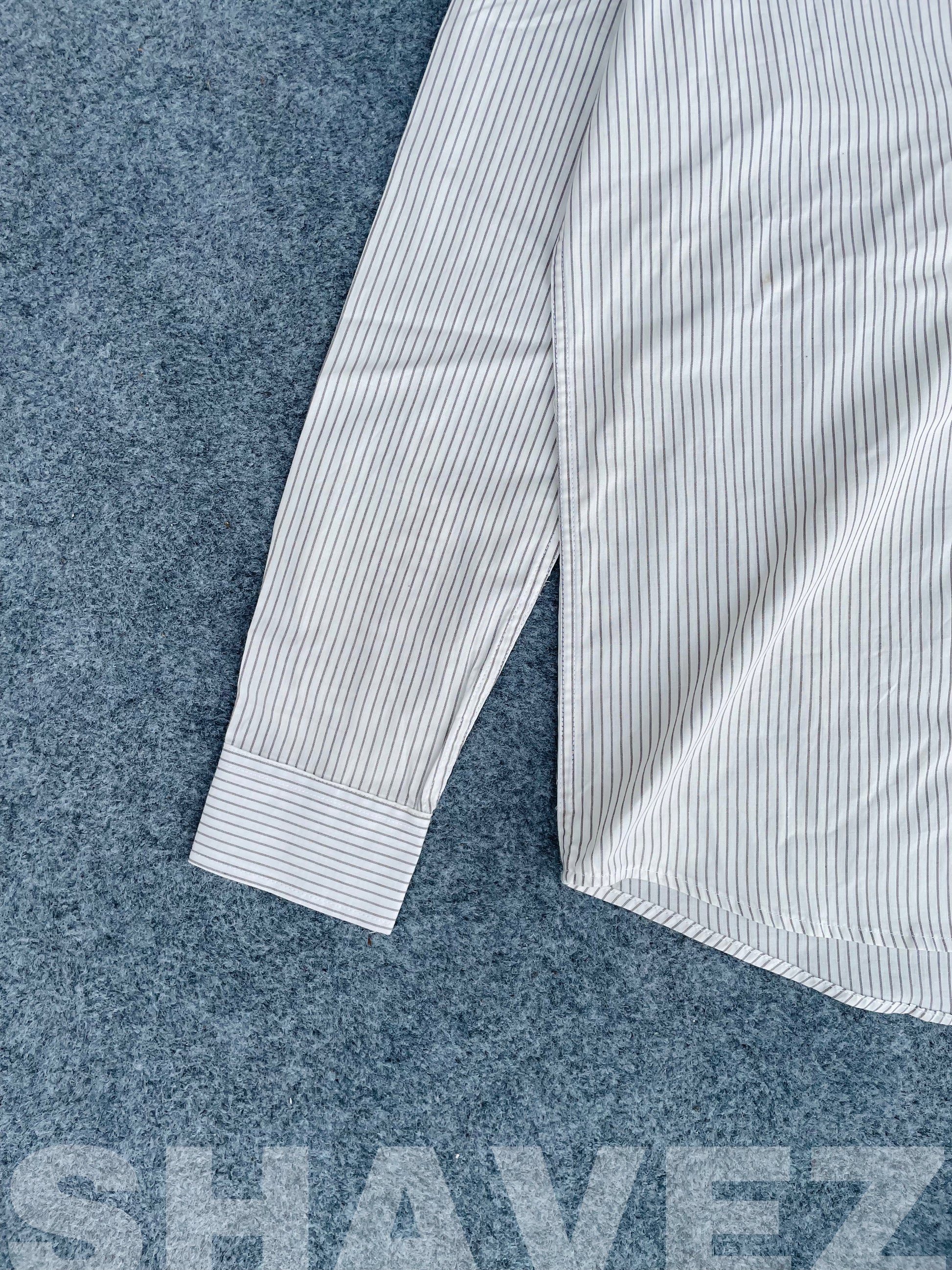 White With Black Stripe’s Full Sleeve Shirt