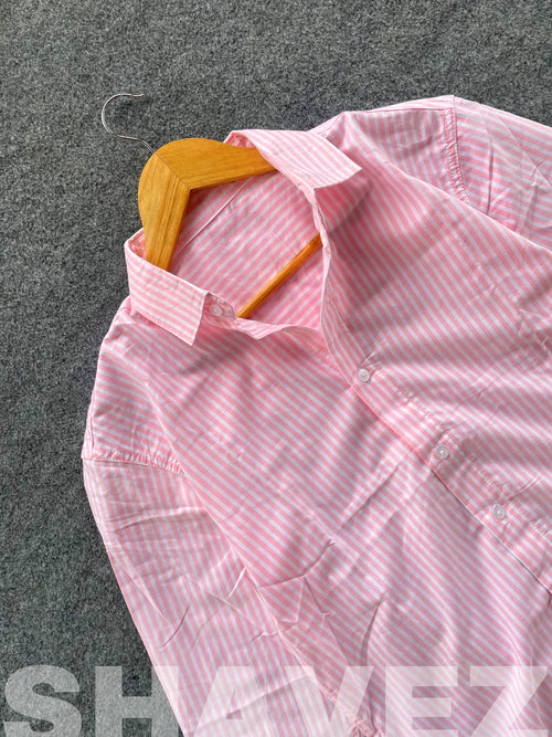Babypink Old Money Full Sleeve Shirt
