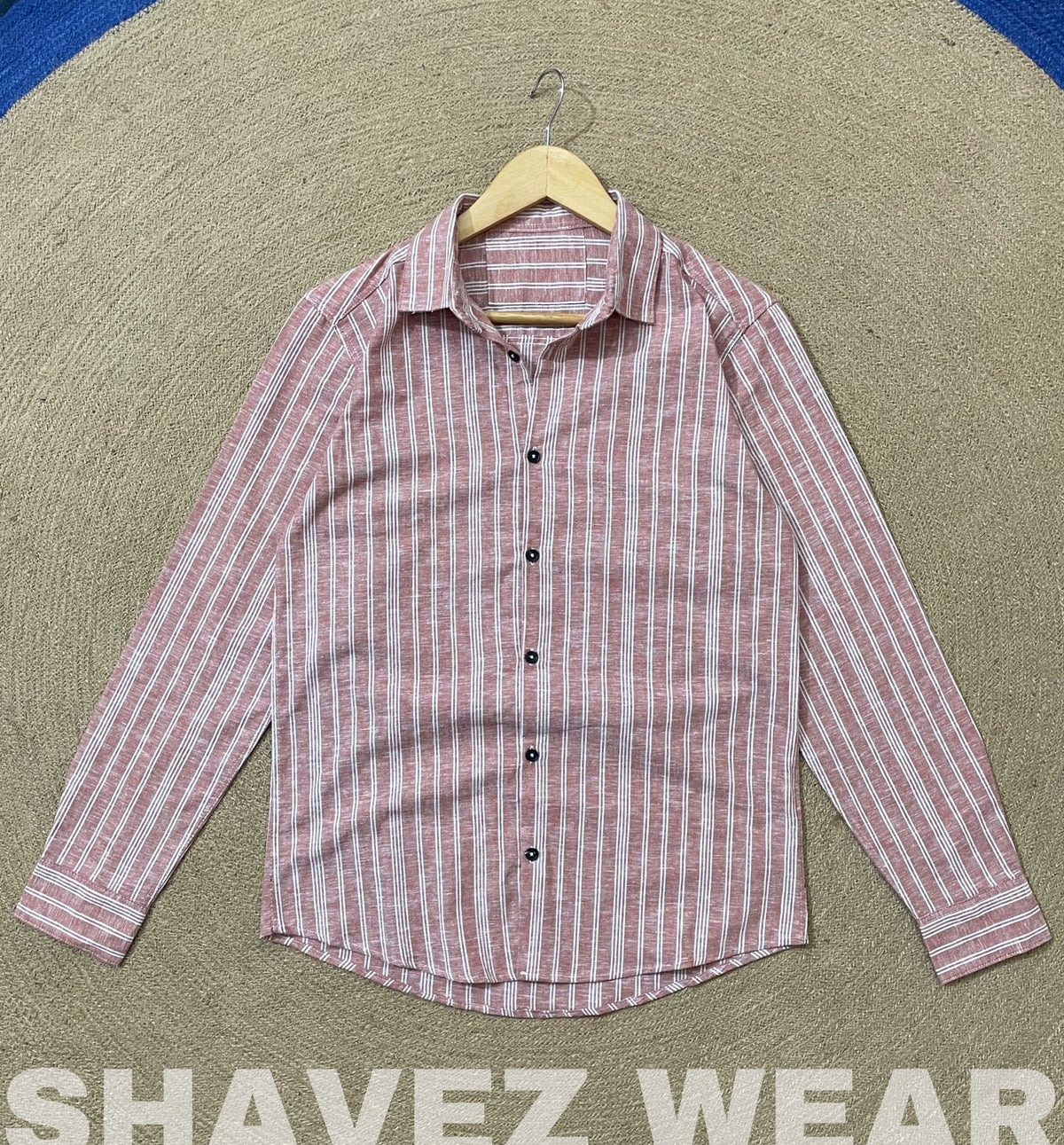 Mauve Stripes Full Sleeve Shirt