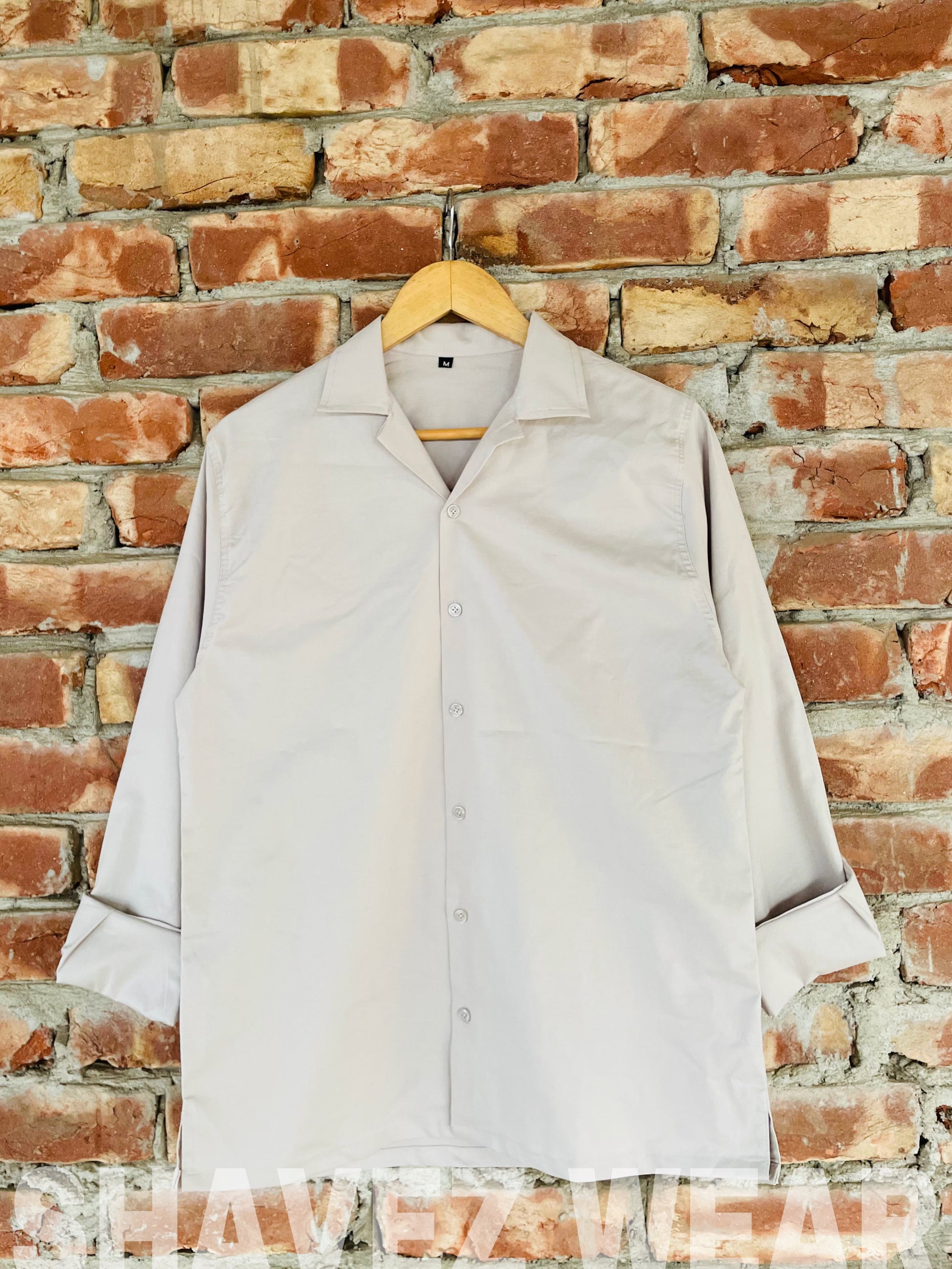 Off-white Cuban Collar full sleeve shirt