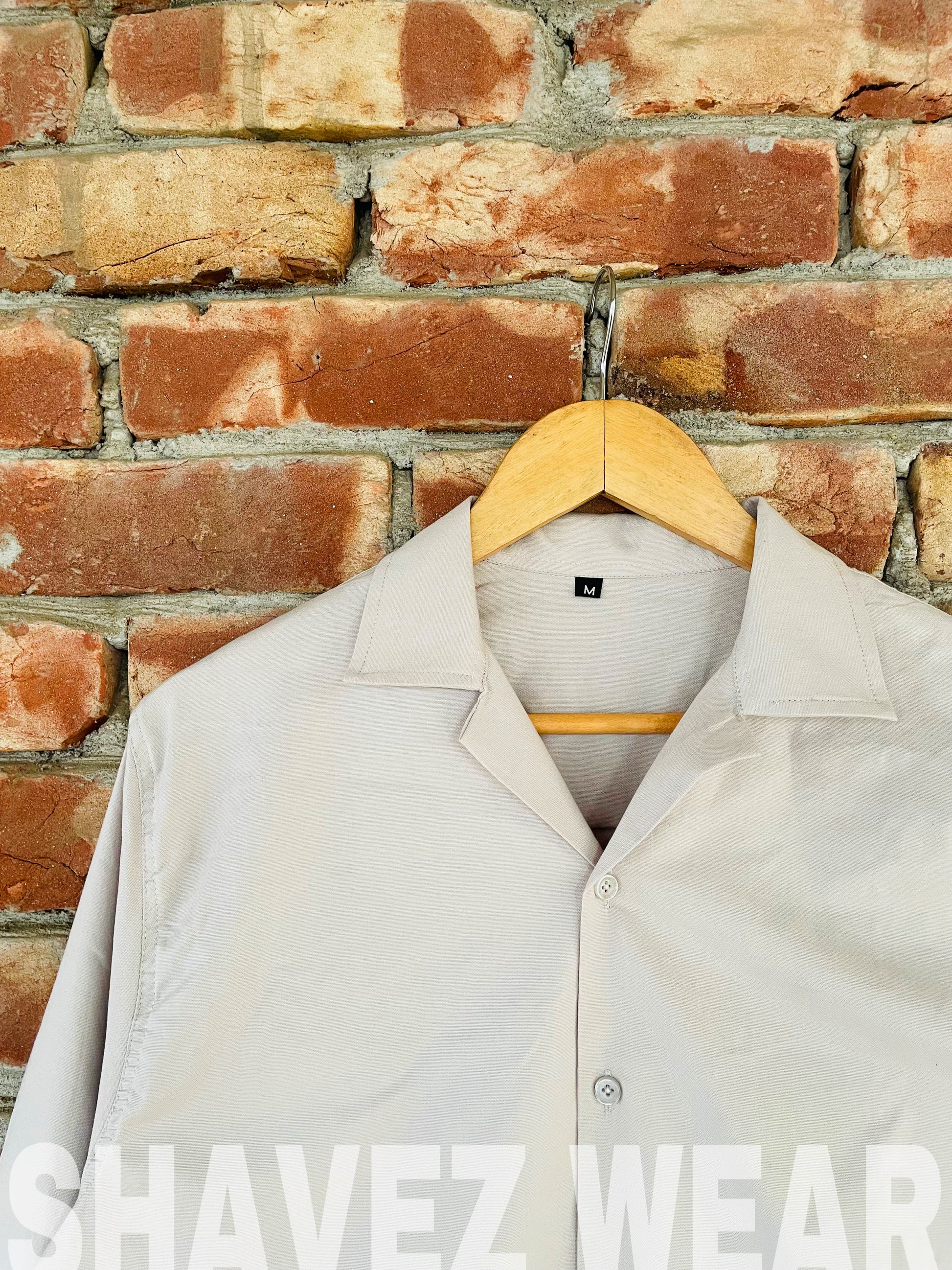 Off-white Cuban Collar full sleeve shirt