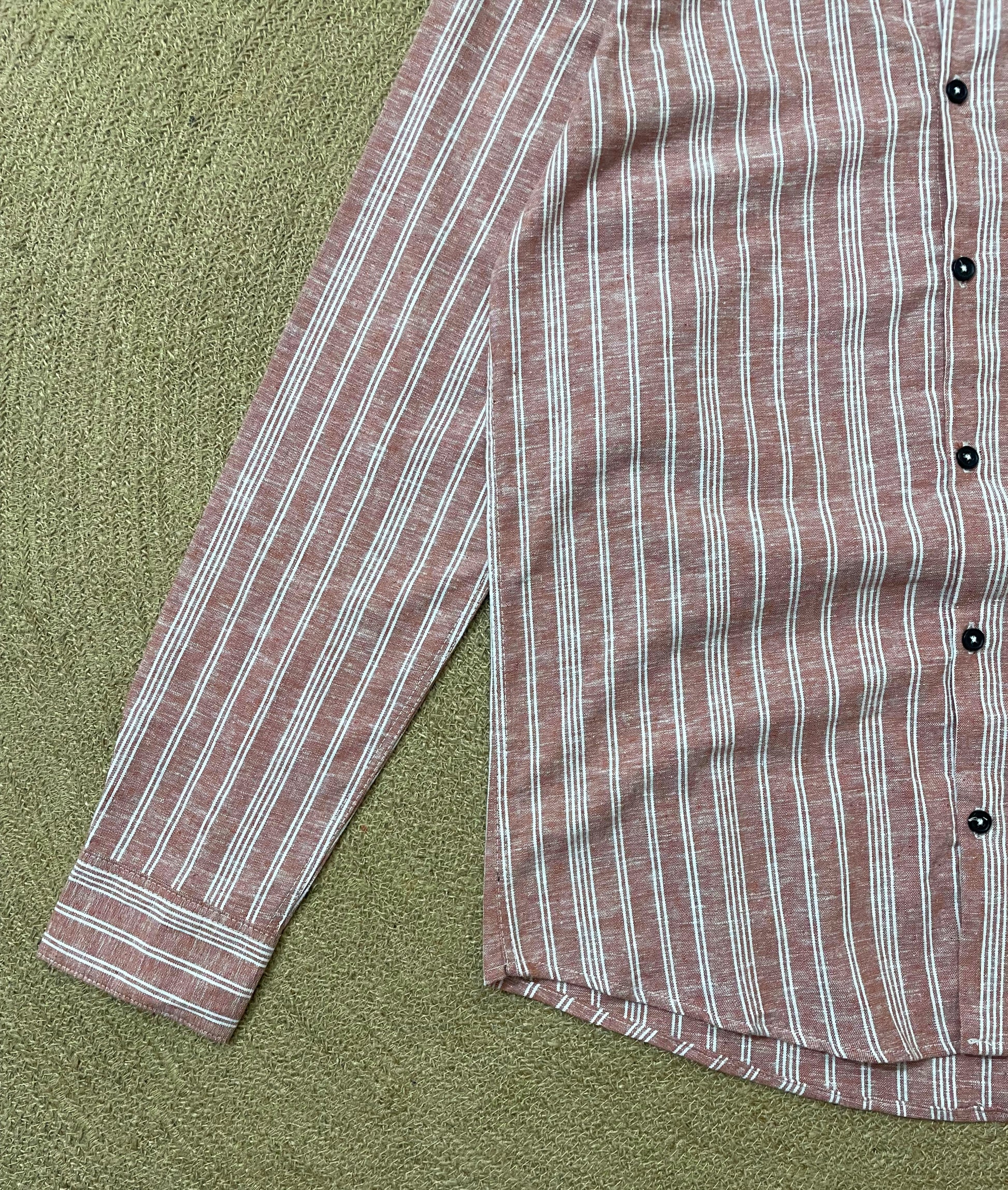 Mauve Stripes Full Sleeve Shirt