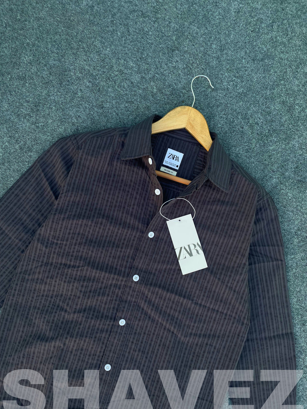 ZARA Black Stripes Full Sleeve Shirt.