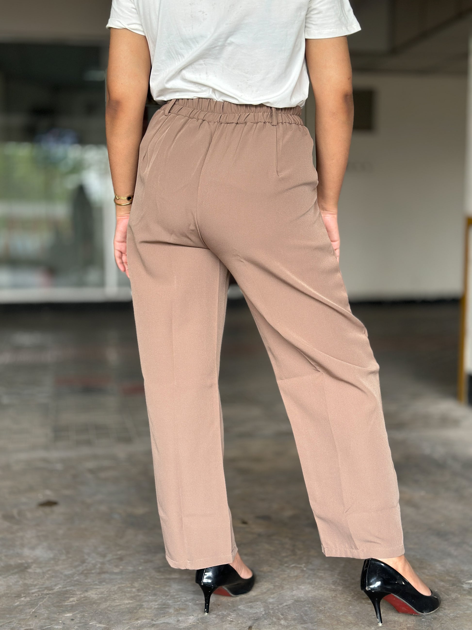 Dark Brown Baggy Formal Pant