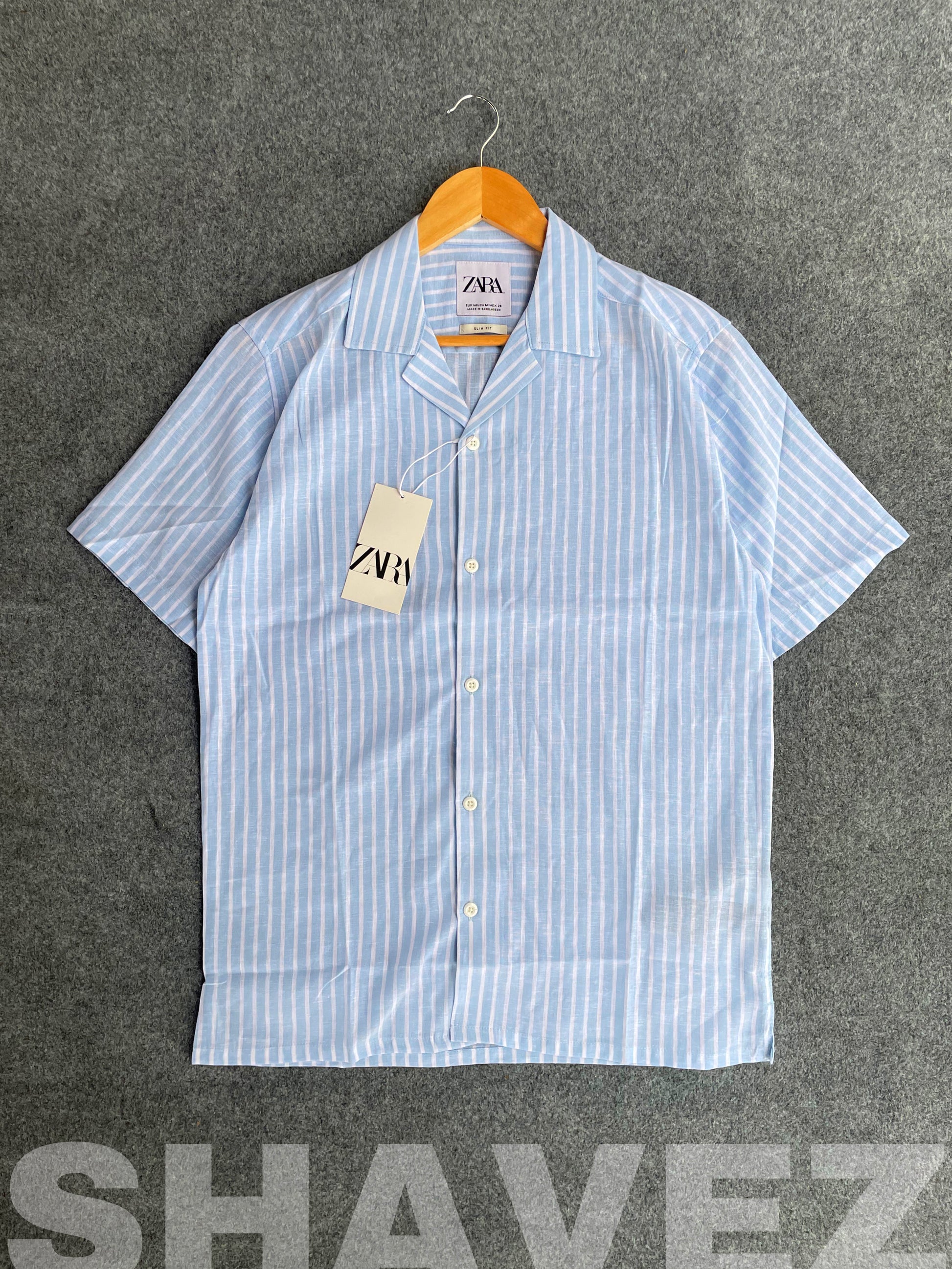 Sky Blue Old Money Cuban Shirt