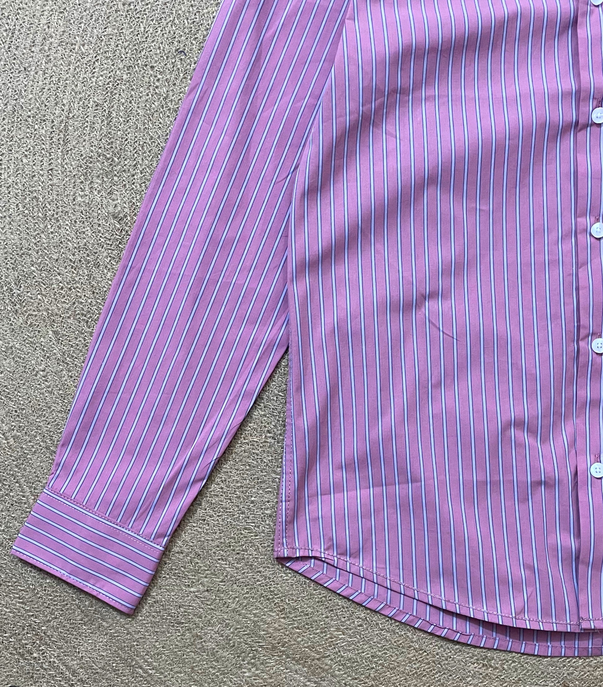 Mauve Pink Stripe’s Full Sleeve Shirt