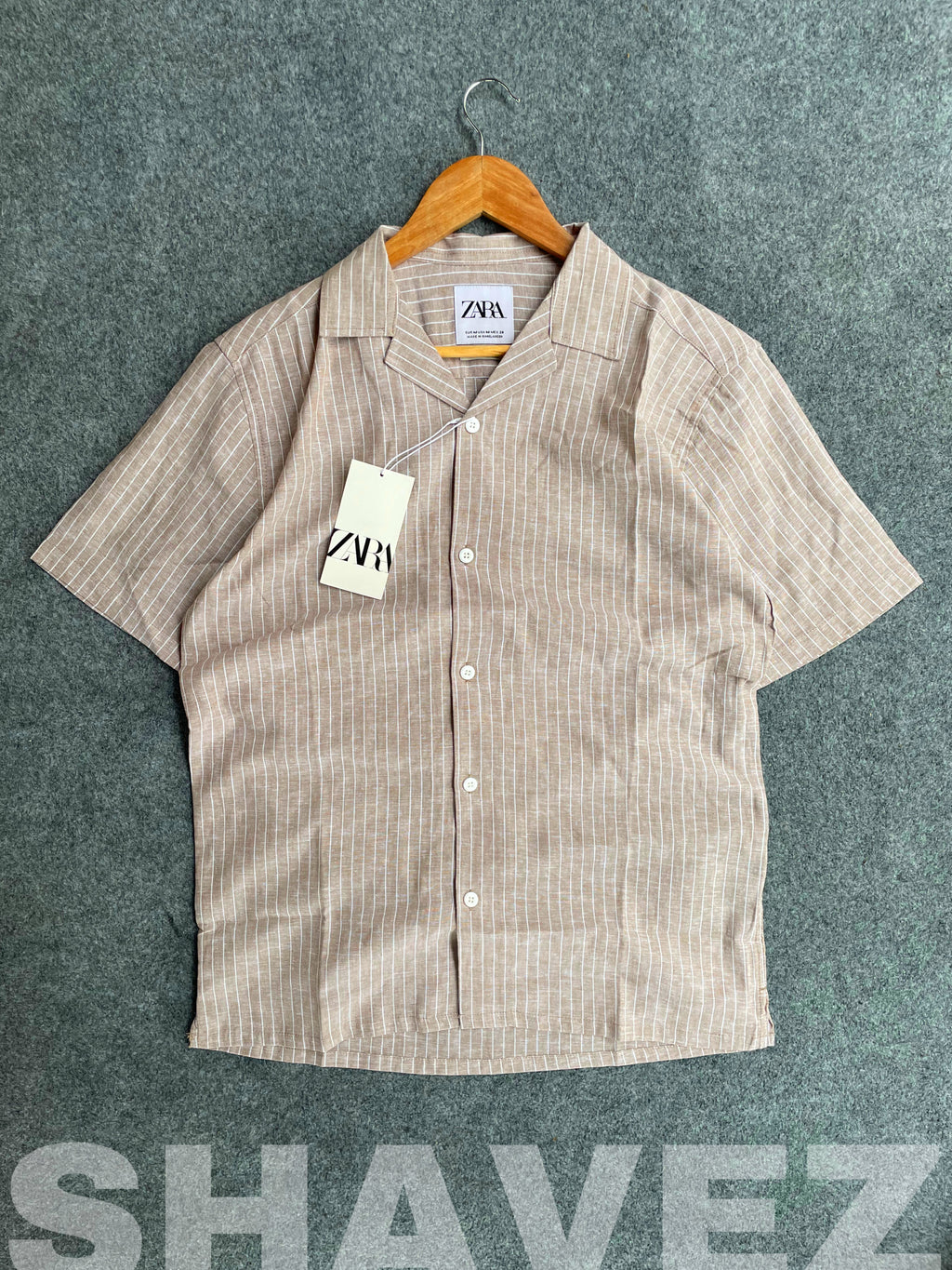 Sand Beige Old Money Cuban Shirt