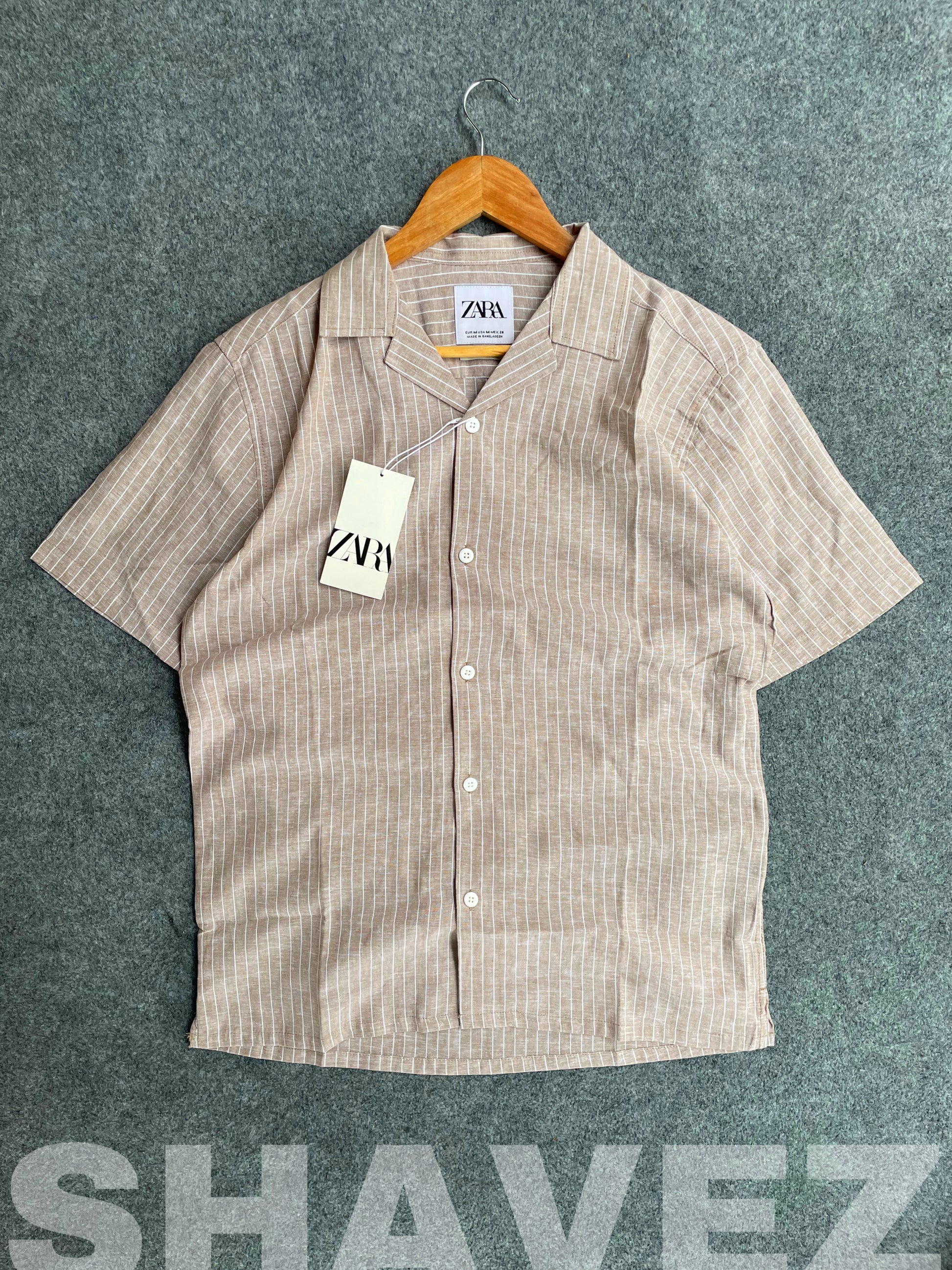 Sand Beige Old Money Cuban Shirt