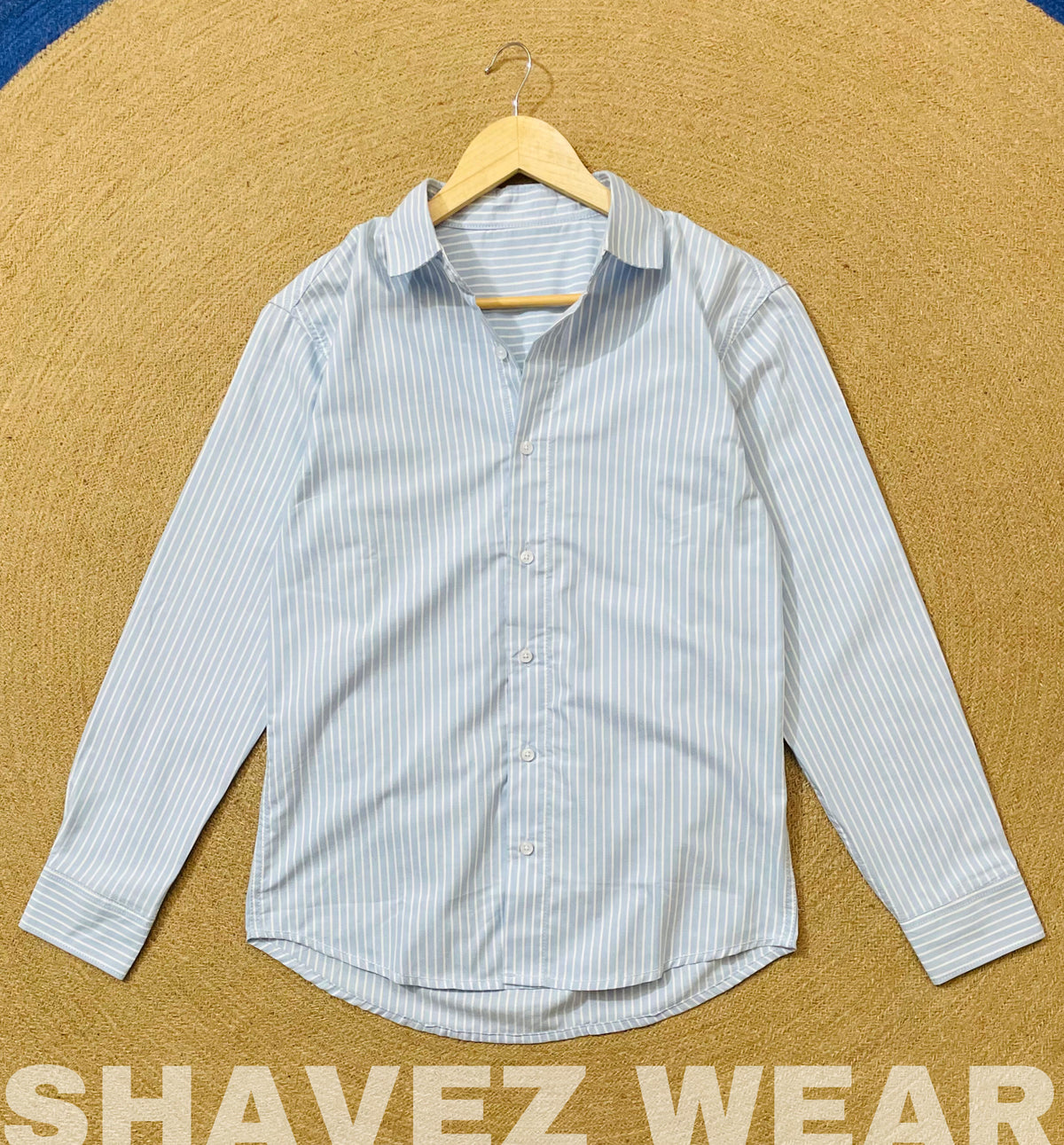 Sky Blue Stripe’s Full Sleeve Shirt