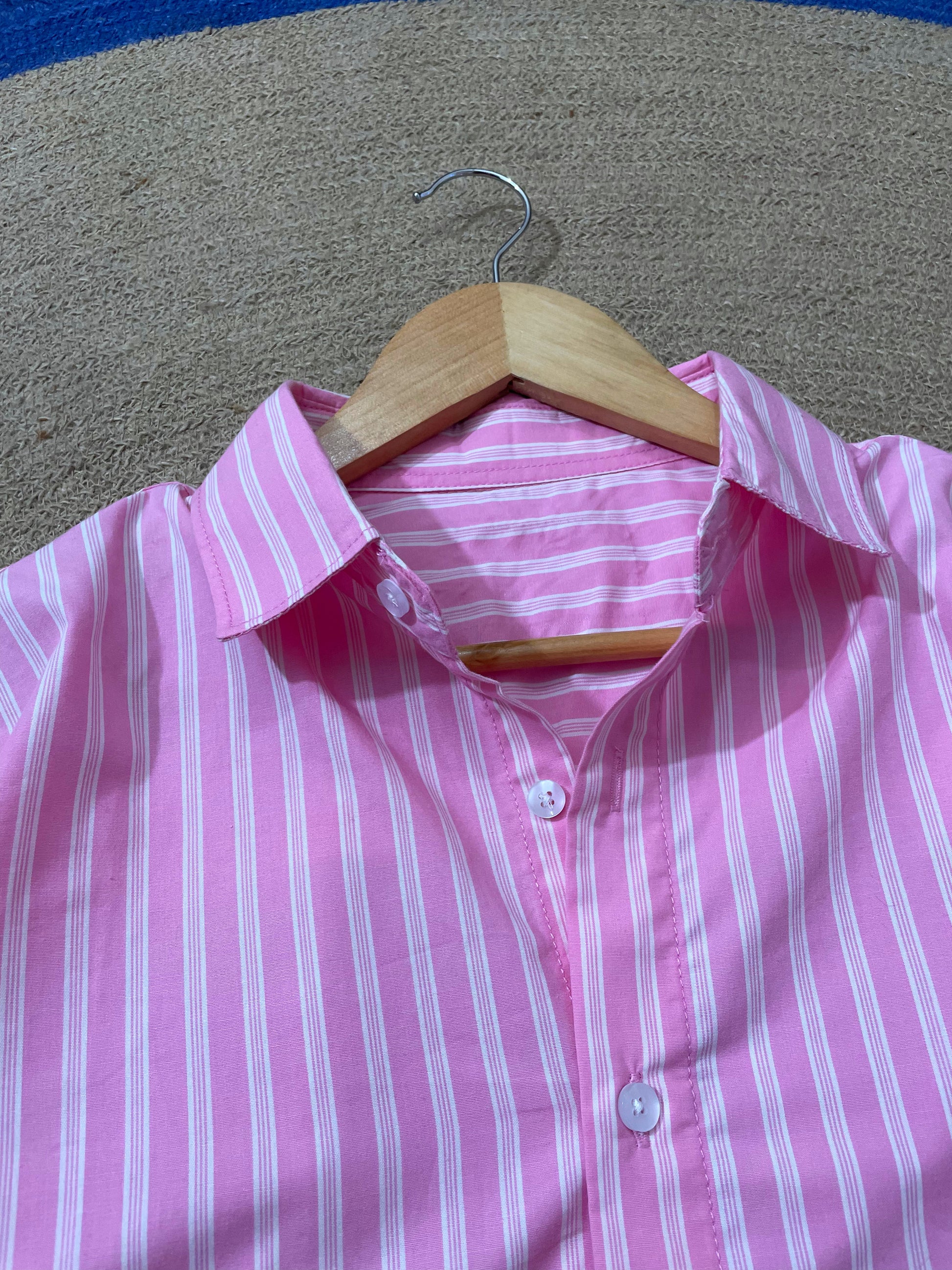 Pink Stripes Full Sleeve Shirt