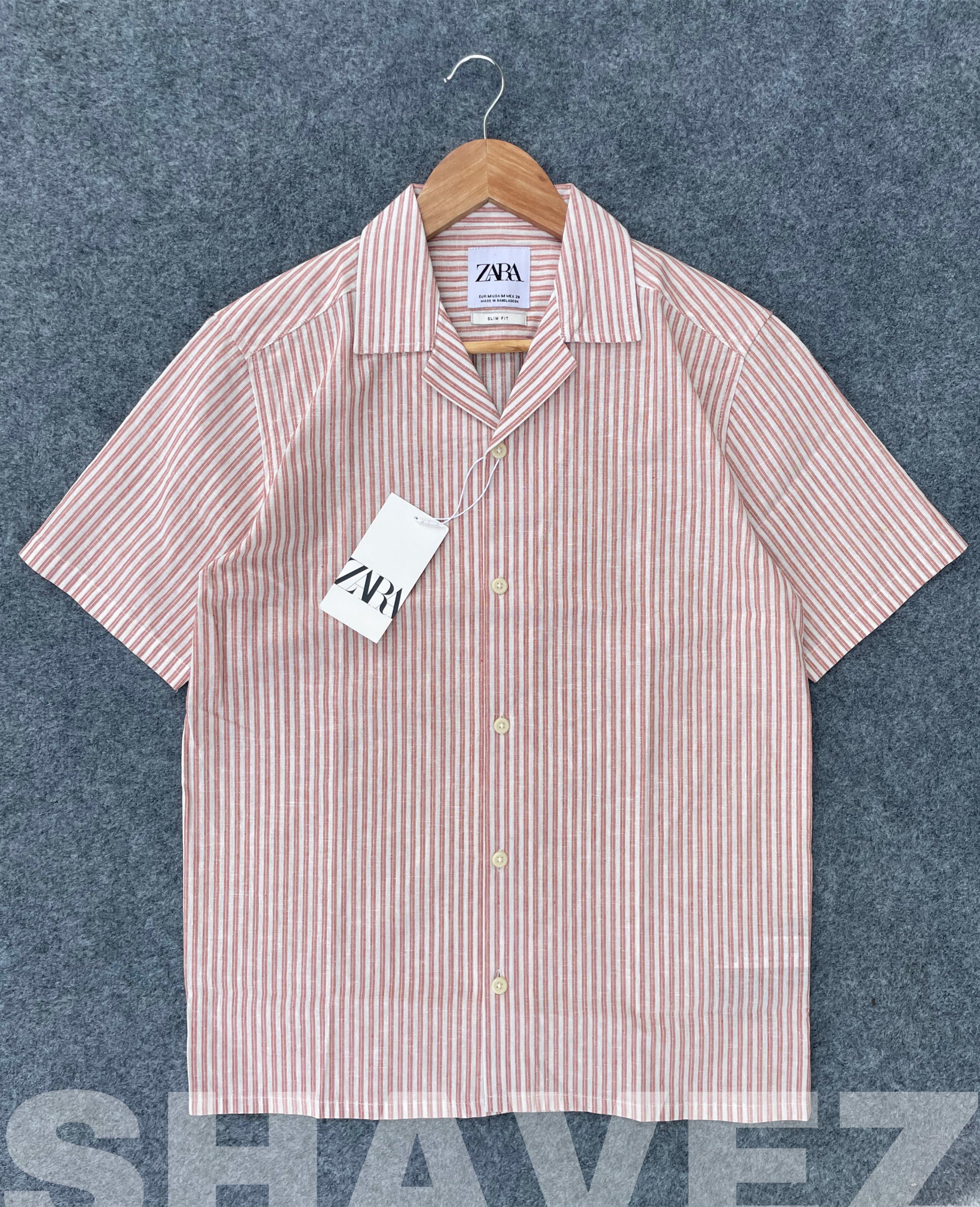 Peach Old Money Cuban Shirt