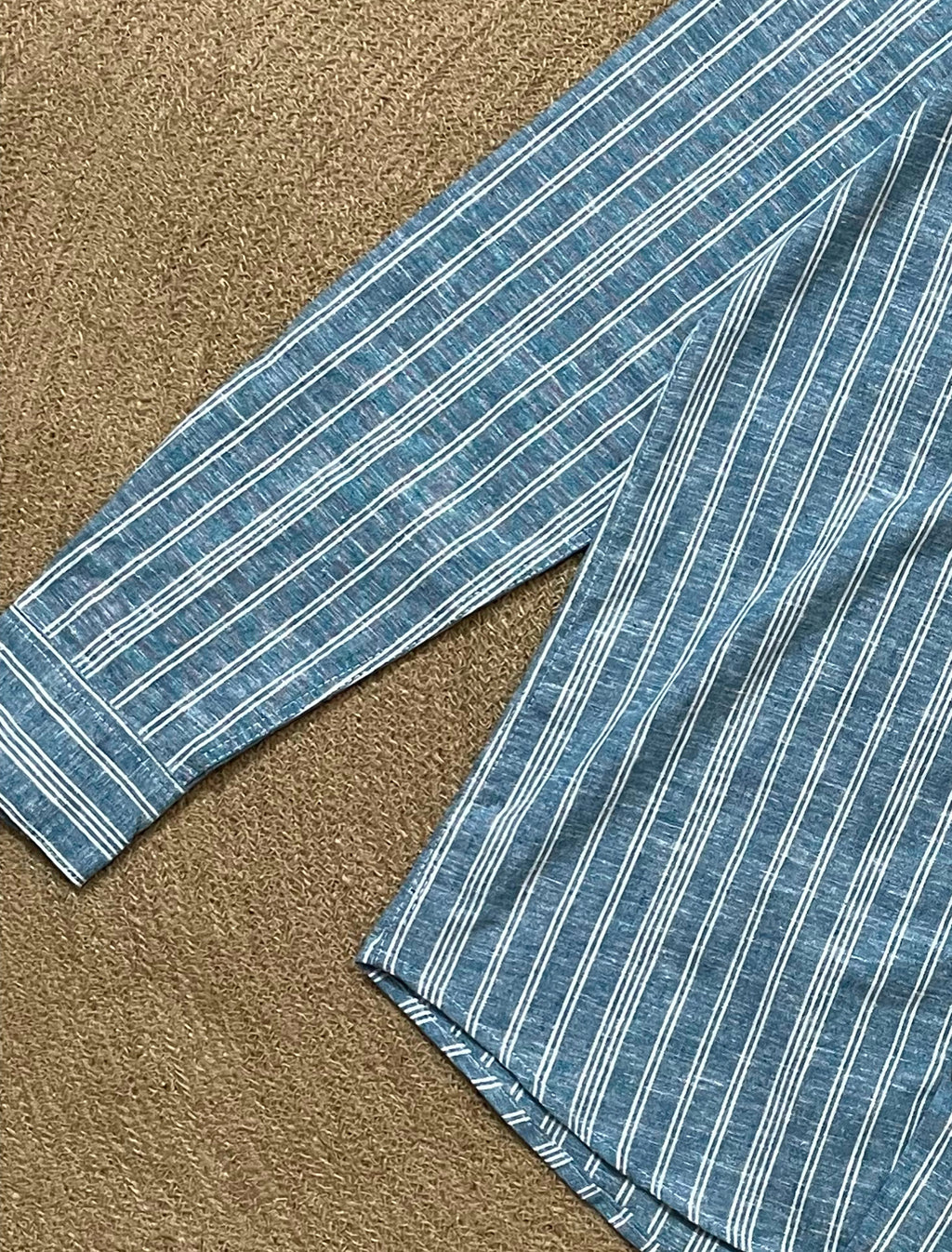 Teal Stripes Full Sleeve Shirt