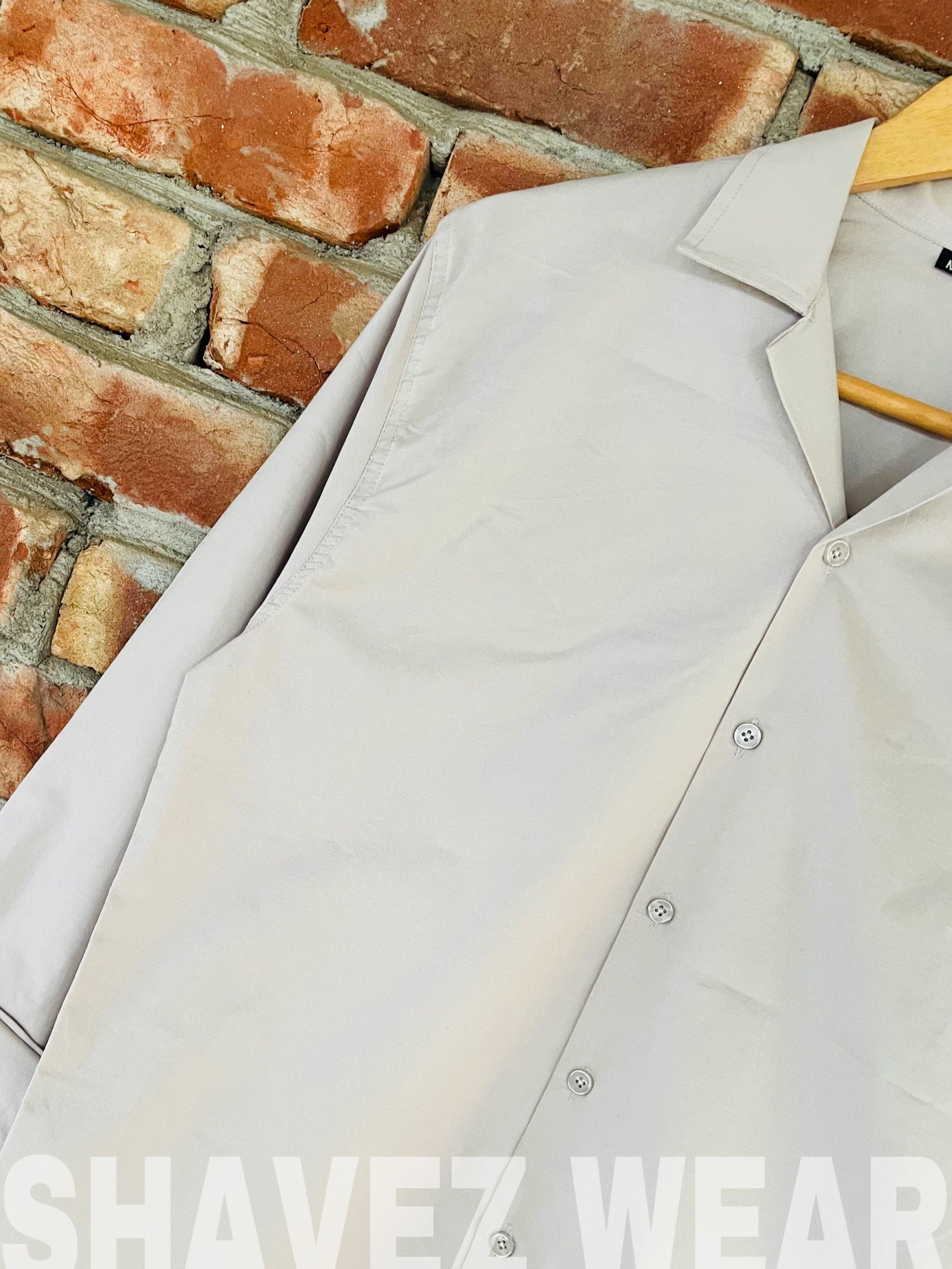 Off-white Cuban Collar full sleeve shirt