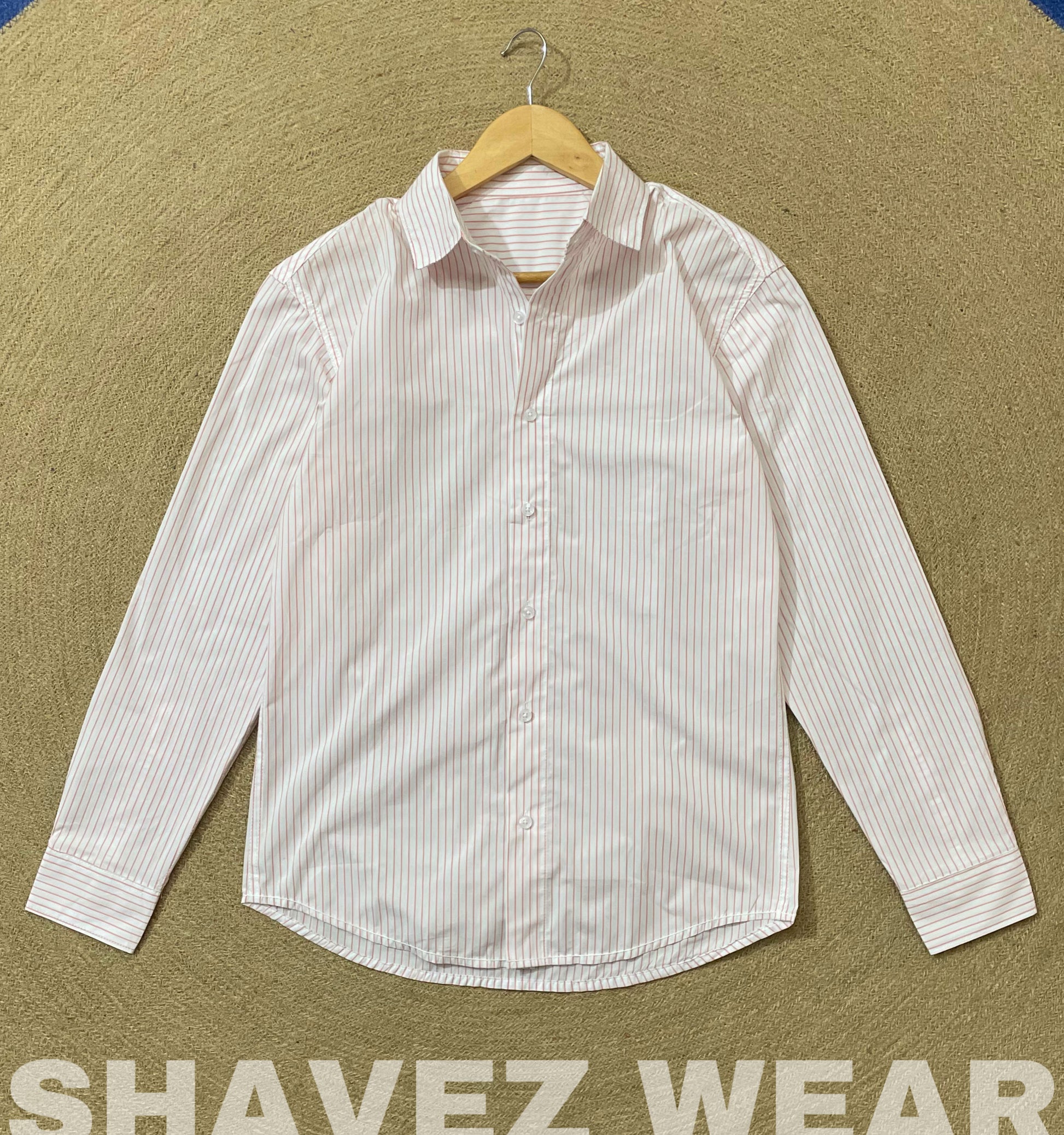 White Stripes Full Sleeve Shirt