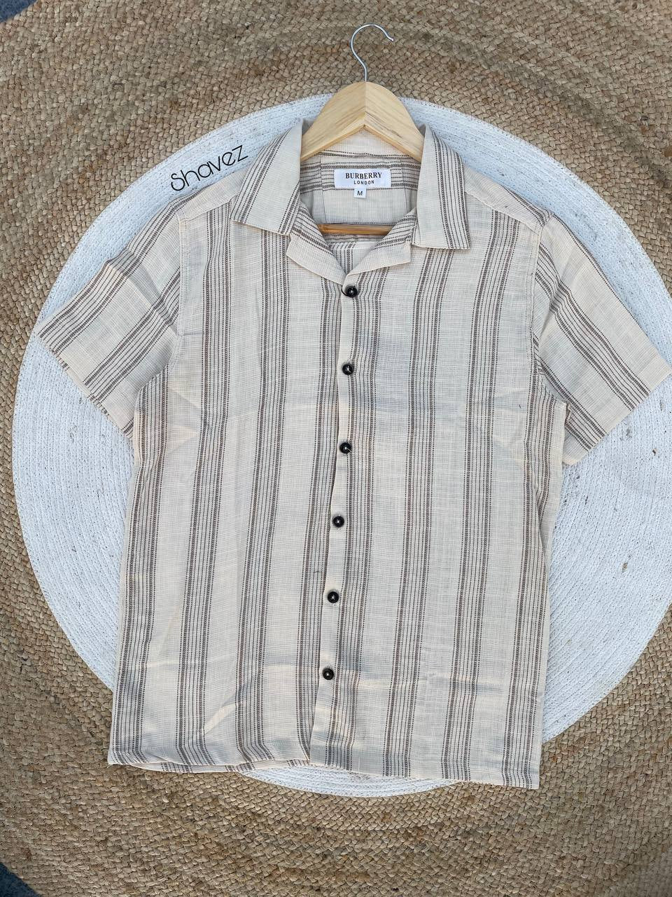 Beige Cuban Shirt
