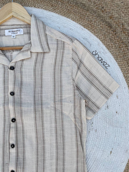 Beige Cuban Shirt