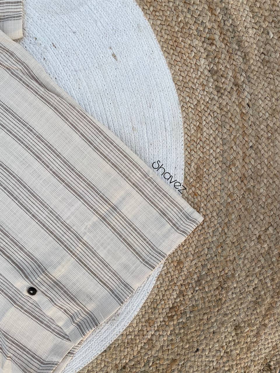 Beige Cuban Shirt