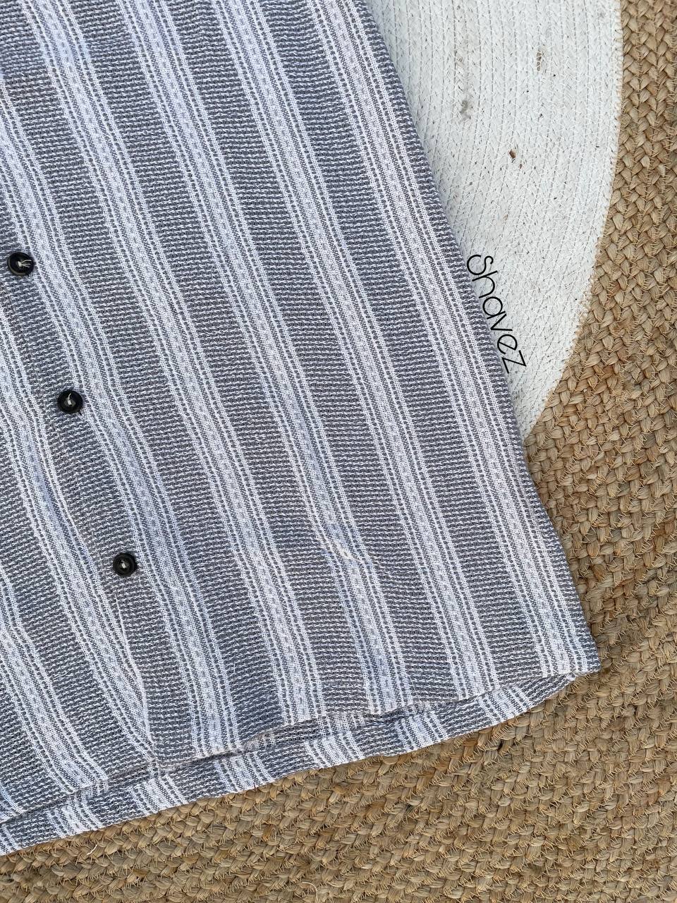Light Gray Cuban Shirt
