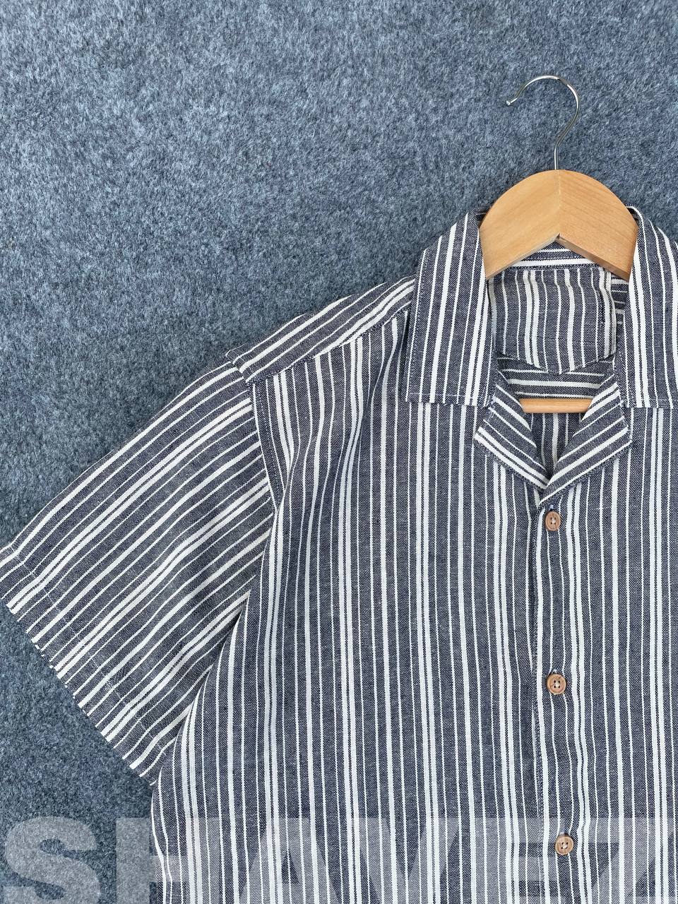 Grey Old Money Cuban Shirt.