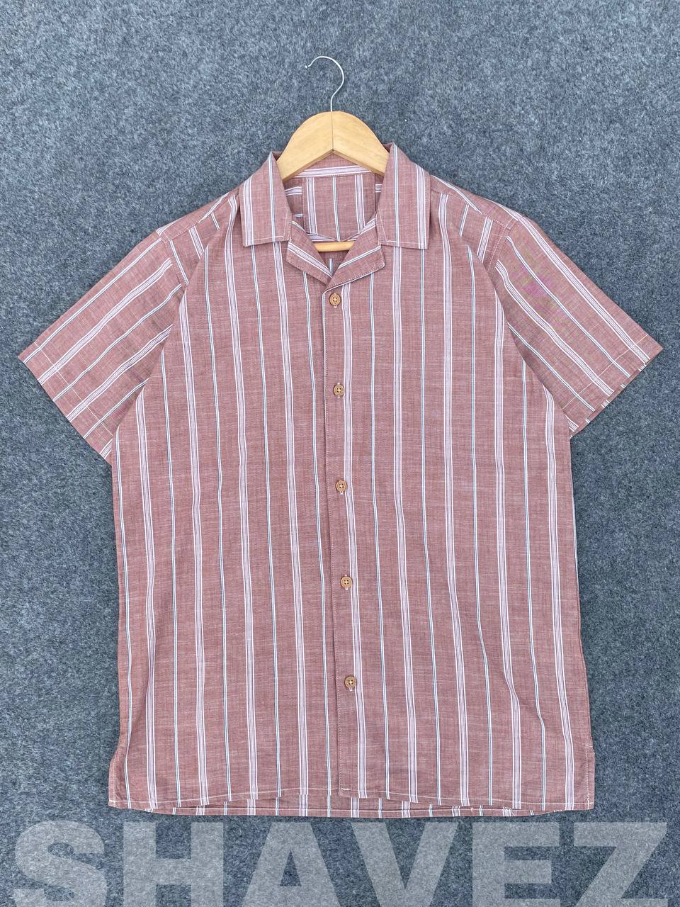 Peach Old Money Cuban Shirt